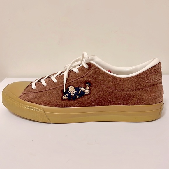 A Bathing Ape Ape Sta Brown Suede No. 62 Football Patch With Tan Outsoles Men 11